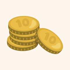 Financial money theme elements