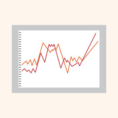 Financial charts theme elements