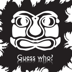 original face masks ancient gods, for tattoo and ancient amulets