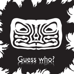 original face masks ancient gods, for tattoo and ancient amulets