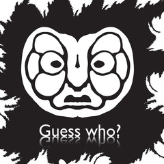 original face masks ancient gods, for tattoo and ancient amulets