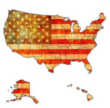 Fototapeta map of usa