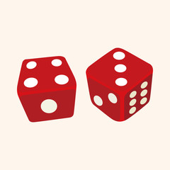casino dice theme elements
