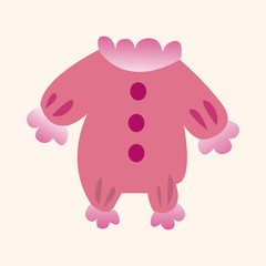 Baby clothes theme elements