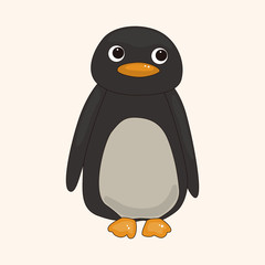 animal penguin cartoon theme elements