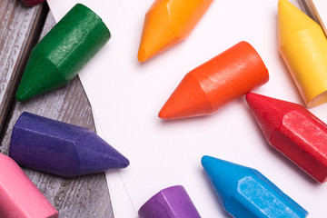 colorful crayons
