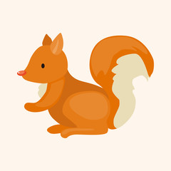 animal squirrel cartoon theme elements