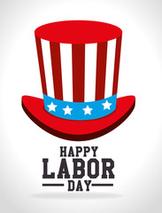 Labor day card design, vector illustration.
