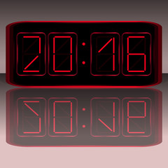 Digital Clock . Digital Uhr Nummer