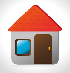 Home design, vector illustration.