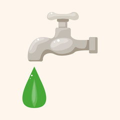 Environmental protection concept theme elements; Conserve water,