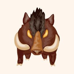 animal cartoon theme elements