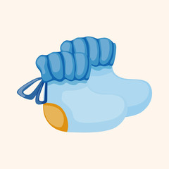 Baby clothes theme elements