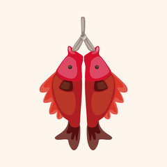 Chinese New Year theme elements, Chinese fish lucky pendant mean