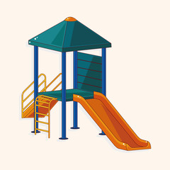Amusement park facilities theme elements