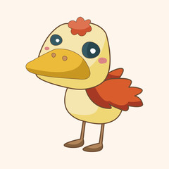 animal cartoon theme elements