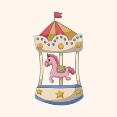 Amusement park facilities theme elements