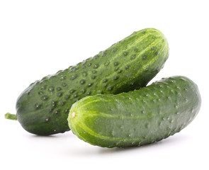 Cucumber vegetable  isolated on white background cutout