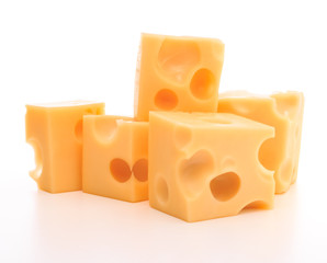 cheese isolated on white background cutout