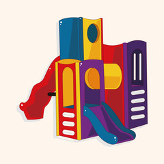 Amusement park facilities theme elements