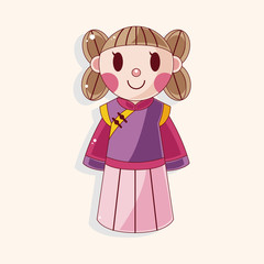 Chinese people theme elements