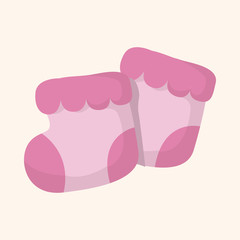 Baby supplies slippers theme elements