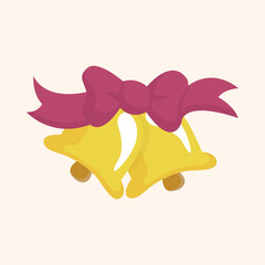 Christmas bell theme elements