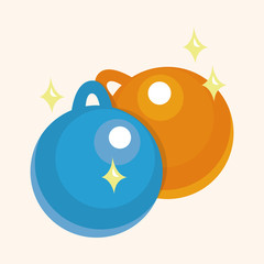 Christmas hanging theme elements