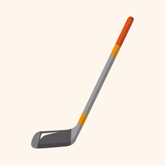 hockey equipment theme elements