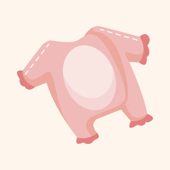 Baby clothes theme elements