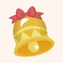 Christmas bell theme elements