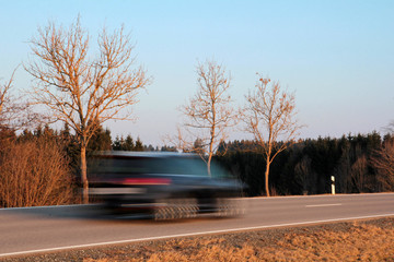 Zu schnell auf den Straßen unterwegs