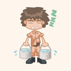 student cartoon theme elements