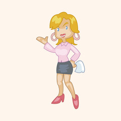 Office workers theme elements