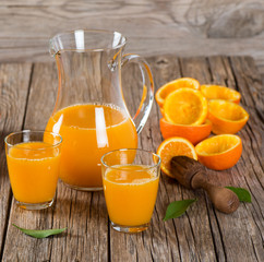Squeezing orange juice
