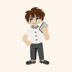 student cartoon theme elements
