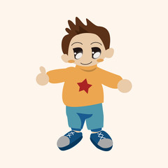 family boy character theme elements