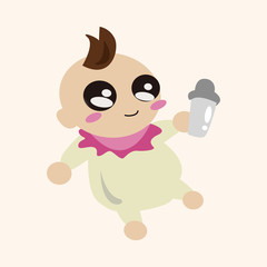 person character baby theme elements
