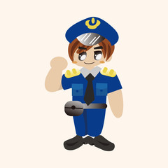 policeman theme elements