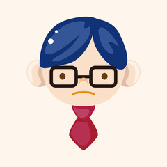 Office workers theme elements