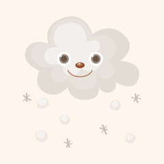 weather snowy theme elements