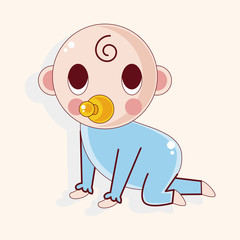 person character baby theme elements