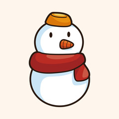 weather snowy theme elements