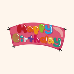 birthday banner theme elements