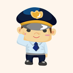 policeman theme elements