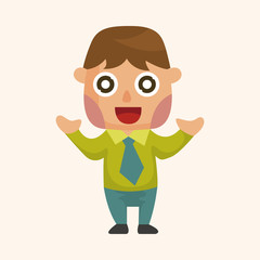 Office workers theme elements