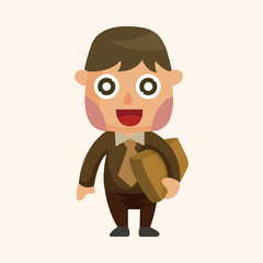 Office workers theme elements