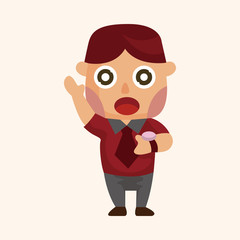 Office workers theme elements