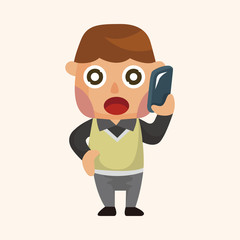 Office workers theme elements