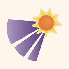 weather sunny day theme elements